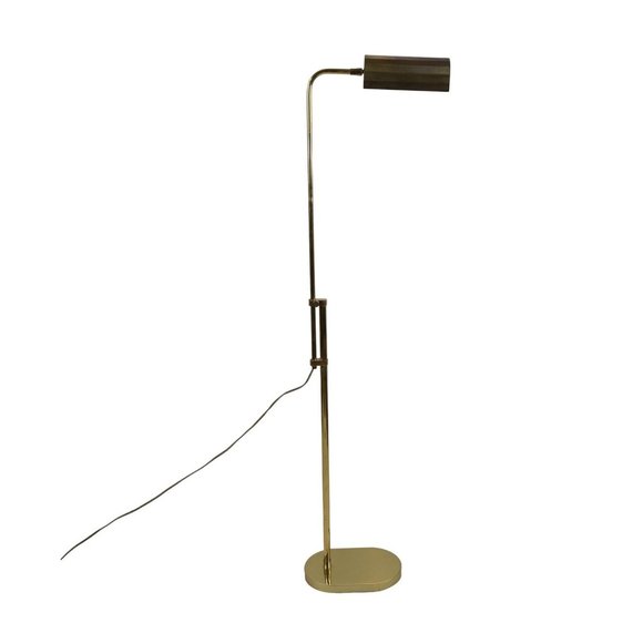 Vintage 70s Mid Century Modern MCM Adjustable Pharmacy Reading Floor Lamp Light